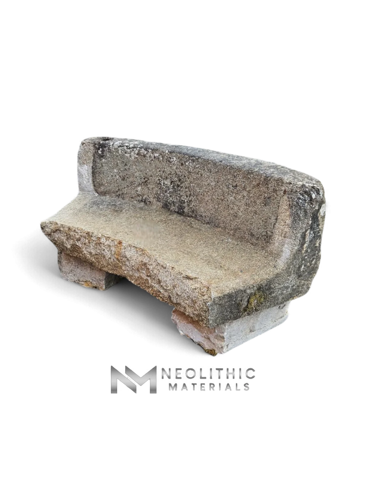 French Antique Granite Stone Mill used as Bench - Image 2